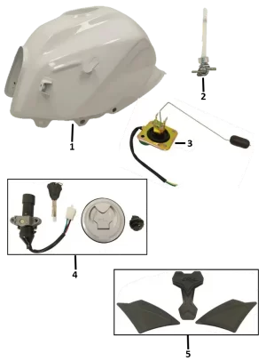 Tanque Gasolina AKT 125/162CR4 - Imagen 2