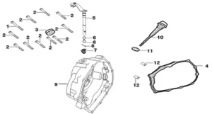 Resorte Leva Clutch CGR AKT 125 SLR NKDR CR5 180TTR 180TTX - Imagen 2