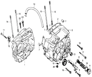 Reten Cigueñal AKT 125EVO 3W 3W180 3W200 125NE 125R3 125TT 125TTR 125 NKDR SLR 200 XM/SM 235R 125 S SL NKD - Imagen 2