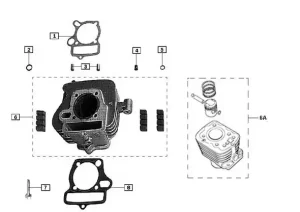 Buje Lubricacion AKT 125W 125W C - Imagen 2
