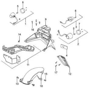 Regulador Rectif AKT 125J4 125SC - Imagen 2