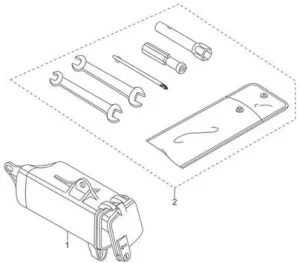 Caja Herramienta AKT 125/150 TTR 180TTR 180TTX - Imagen 2